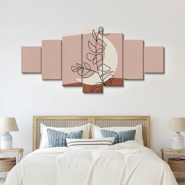 Obraz - Boho listy N⁰2 (210x100 cm)