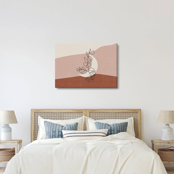 Obraz - Boho listy N⁰2 (70x50 cm)