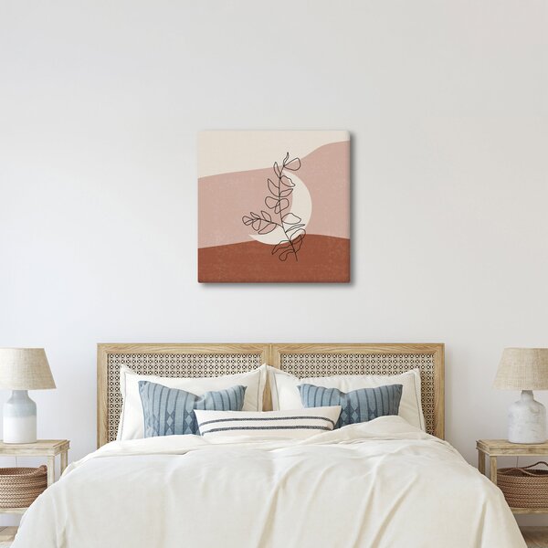 Obraz - Boho listy N⁰2 (30x30 cm)