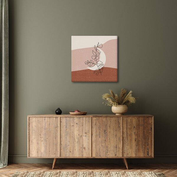 Obraz - Boho listy N⁰2 (30x30 cm)