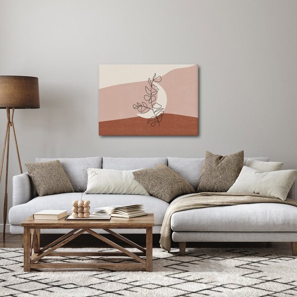 Obraz - Boho listy N⁰2 (70x50 cm)