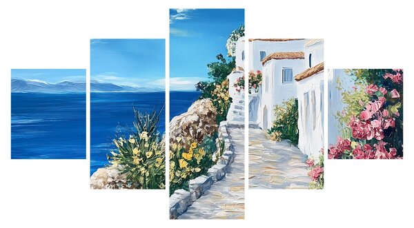 Obraz - Ulička u moře (125x70 cm)