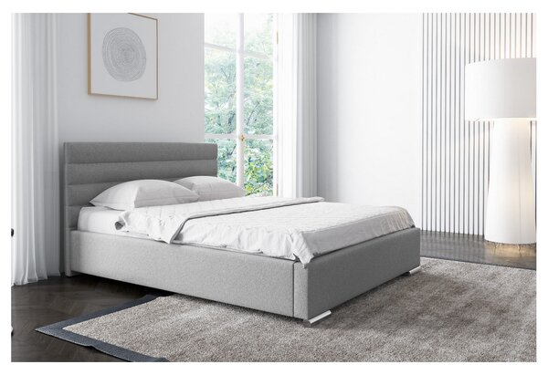 Elegantní čalouněná postel Leis 120x200, šedá