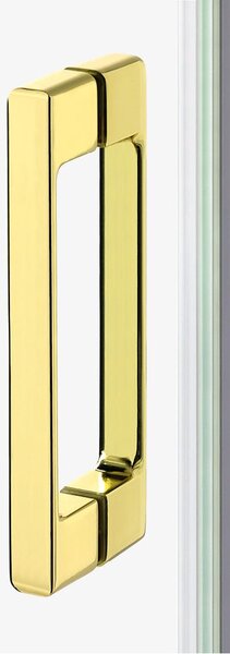 New Trendy Prime Light Gold sprchový kout 100x90 cm obdélníkový zlatá lesk/průhledné sklo K-1102