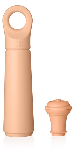 Vakuová pumpička na víno Loop Vacu Vin + 1 zátka - terakota