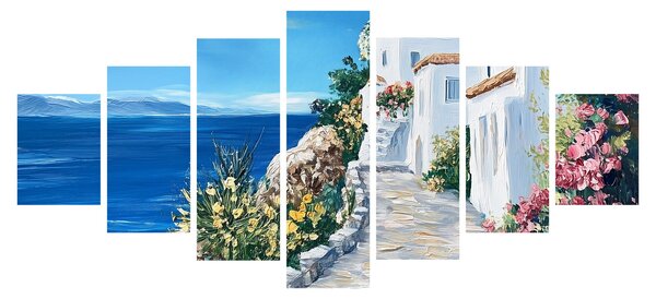 Obraz - Ulička u moře (210x100 cm)