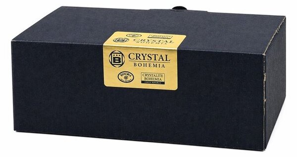Crystal Bohemia sklenice Quadro 55 ml 6 ks