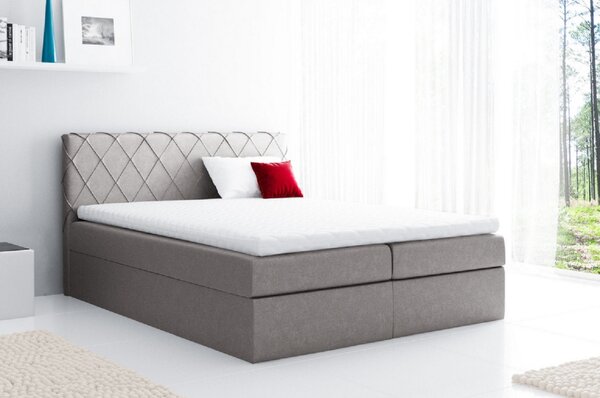 Pohodlná čalouněná postel Perez 120x200, šedá