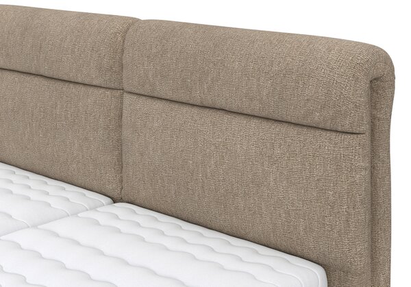 ČALOUNĚNÁ POSTEL, 180/200 cm, béžová Esposa - Postele s úložným prostorem