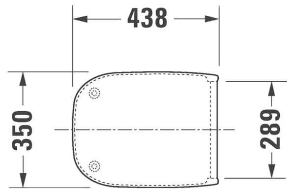 Duravit D-Code záchodové prkénko s pomalým sklápěním bílá 0067390099