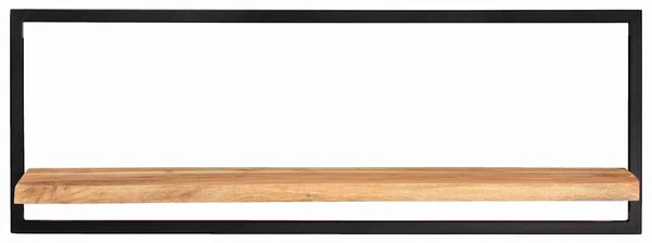Nástěnné police 2 ks 100 x 24 x 35 cm masivní akácie a ocel 338457