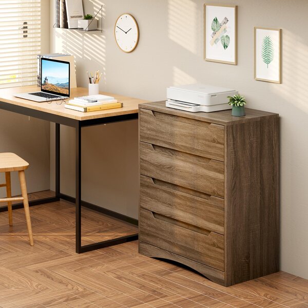 Bealife AP22 Komoda se 4 zásuvkami - 70x40x80 cm, do ložnice a obývacího pokoje, moderní úložná komoda