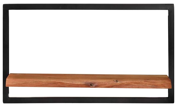 Nástěnné police 2 ks 60 x 25 x 35 cm masivní akácie a ocel 338459