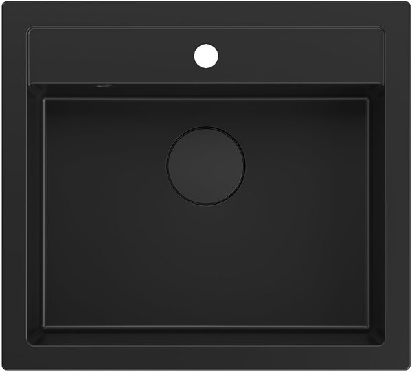 Quadron Bill dřez graniteq 59.5x54 cm černá HCQB6054U7_BLM