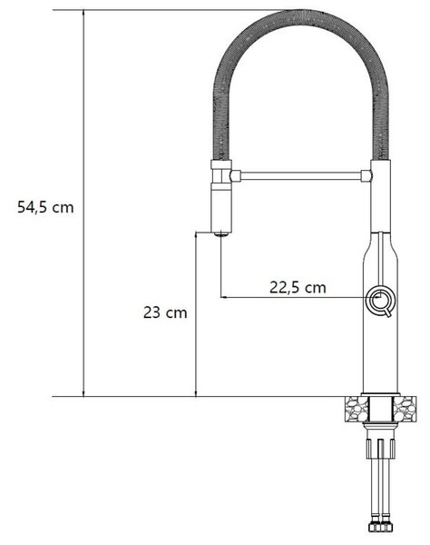 Quadron Marilyn Q Line kuchyňská baterie stojící zlatá/staré zlato 3523527_PVDG1