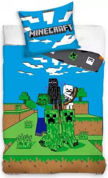 Carbotex povlečení bavlna Minecraft Mob Monsters 140x200, 70x90 cm