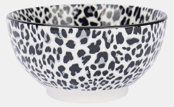 Sinsay - Keramické misky s leopardím vzorem 2 pack - černá