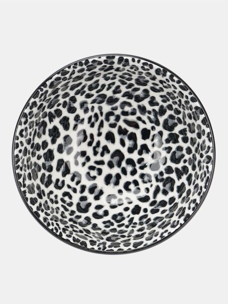 Sinsay - Keramické misky s leopardím vzorem 2 pack - černá