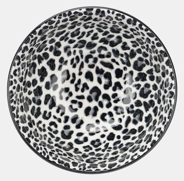 Sinsay - Keramické misky s leopardím vzorem 2 pack - černá