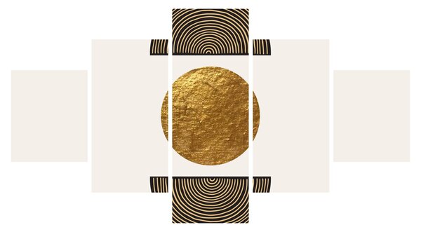 Obraz - Zlatý ornament N⁰1 (125x70 cm)