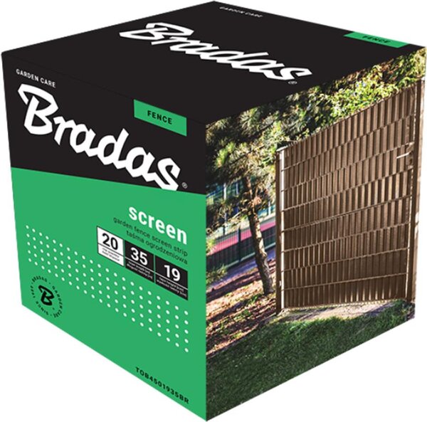 Páska k oplocení BRADAS 19 x 35 m - hnědá