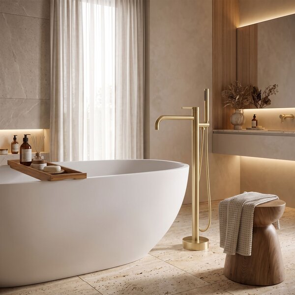 Volně stojící baterie Rea Foster Brush Gold