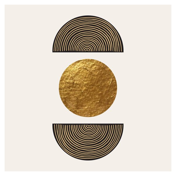 Obraz - Zlatý ornament N⁰1 (30x30 cm)