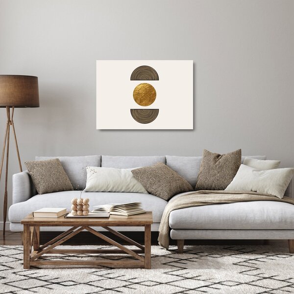 Skleněný obraz - Zlatý ornament N⁰1 (70x50 cm)