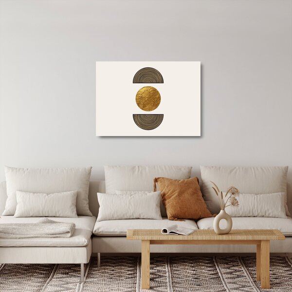 Skleněný obraz - Zlatý ornament N⁰1 (70x50 cm)