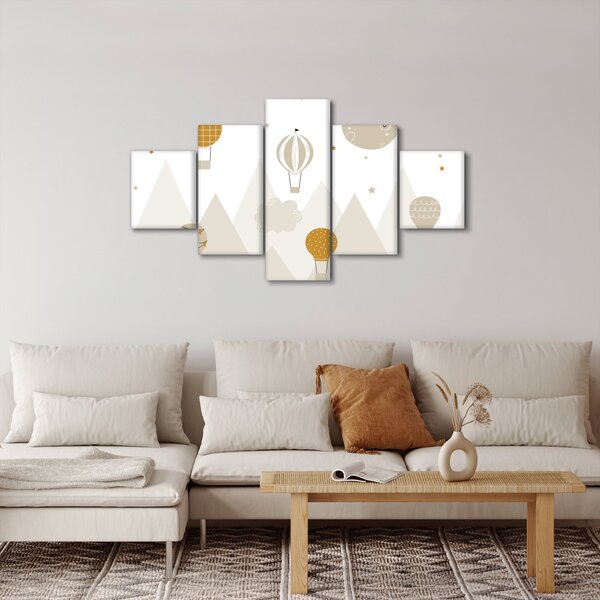 Obraz - Létající balóny (125x70 cm)
