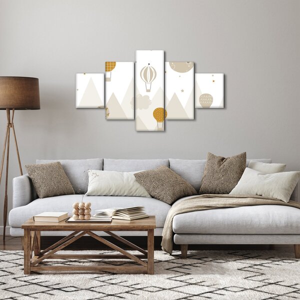 Obraz - Létající balóny (125x70 cm)