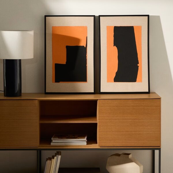 Kave Home Abstraktní obraz Zernu 65 x 42 cm