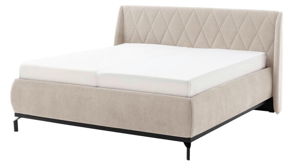 ČALOUNĚNÁ POSTEL, 180/200 cm, béžová MID.YOU - Manželské postele, Online Only