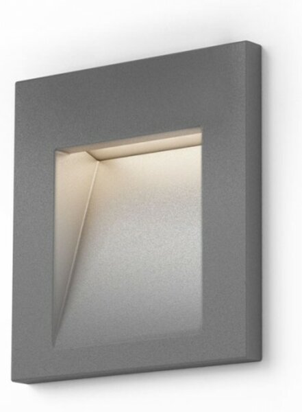 RED - DESIGN RENDL RENDL TESS SQ zápustná stříbrnošedá 230V LED 3W IP54 3000K R12014