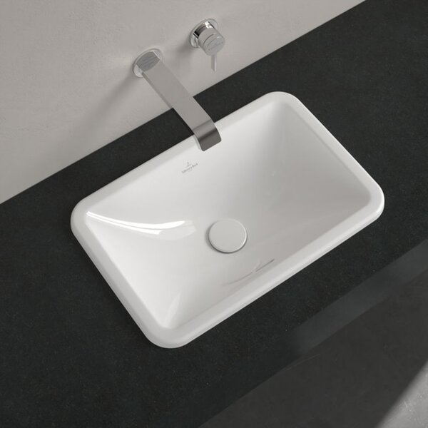 Villeroy & Boch Loop & Friends umyvadlo 51x34.5 cm obdélníkový zápustný bílá lesk 4A640001