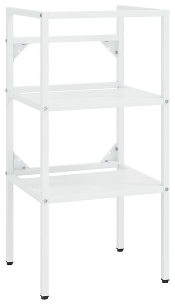 Koupelnový regál pod umyvadlo bílý 40 x 38 x 83 cm železo 338484