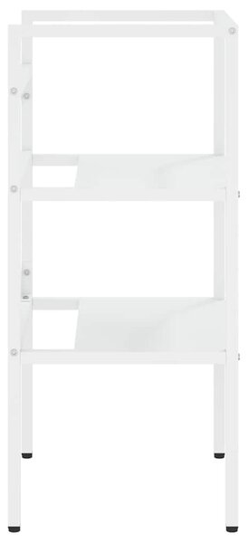 Koupelnový regál pod umyvadlo bílý 40 x 38 x 83 cm železo 338484