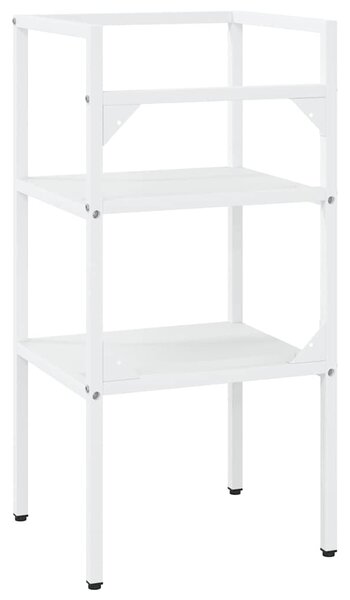 Koupelnový regál pod umyvadlo bílý 40 x 38 x 83 cm železo 338484