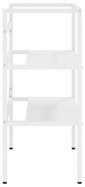 Koupelnový regál pod umyvadlo bílý 59 x 38 x 83 cm železo 338485