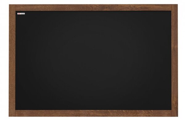 Křídová nemagnetická tabule s dřevěným rámem 90x60 cm+ dřevěný bukový stojan,TB96_EW01