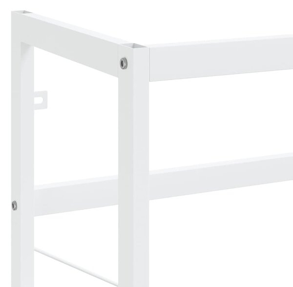 Koupelnový regál pod umyvadlo bílý 40 x 38 x 83 cm železo 338496