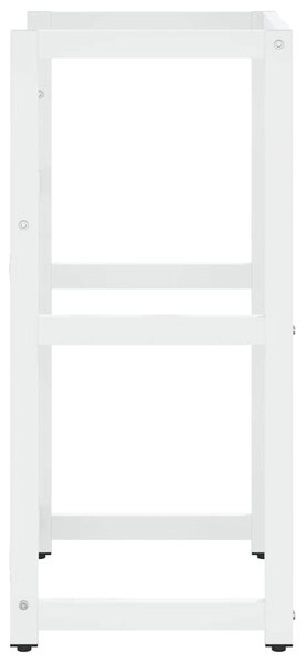 Koupelnový regál pod umyvadlo bílý 40 x 38 x 83 cm železo 338496