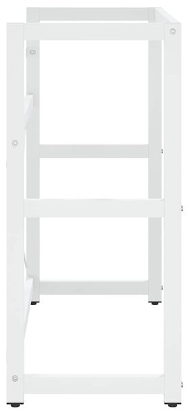 Koupelnový regál pod umyvadlo bílý 79 x 38 x 83 cm železo 338498