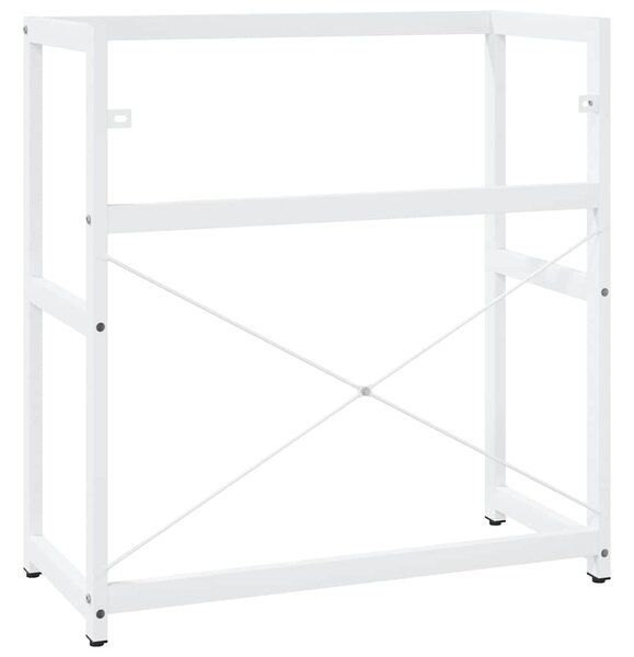 Koupelnový regál pod umyvadlo bílý 79 x 38 x 83 cm železo 338498