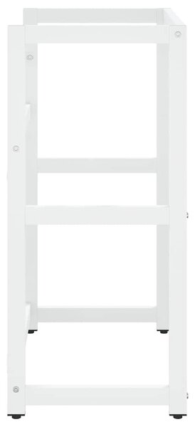 Koupelnový regál pod umyvadlo bílý 59 x 38 x 83 cm železo 338497