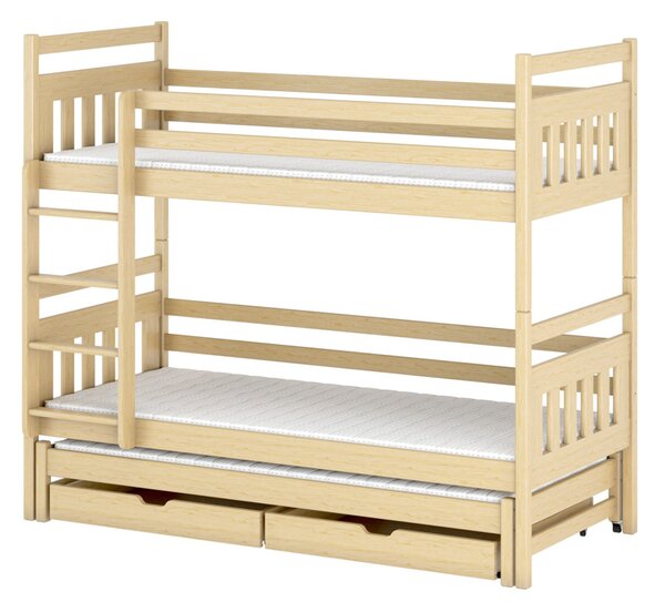 Dětská postel s přistýlkou SERENA - 80x200, borovice