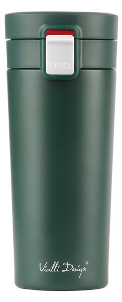 Zelený cestovní termohrnek Vialli Design Fuori, 400 ml