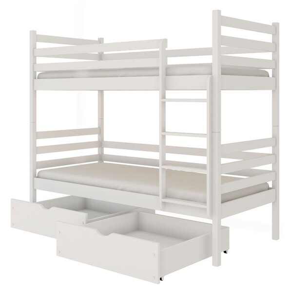 Dětská postel se šuplíky GABRIELA - 80x160, bílá