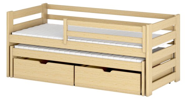 Dětská postel s přistýlkou FILIPA - 90x190, borovice