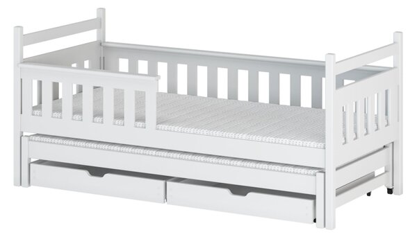 Dětská postel se zábranou MATYLDA - 90x190, bílá